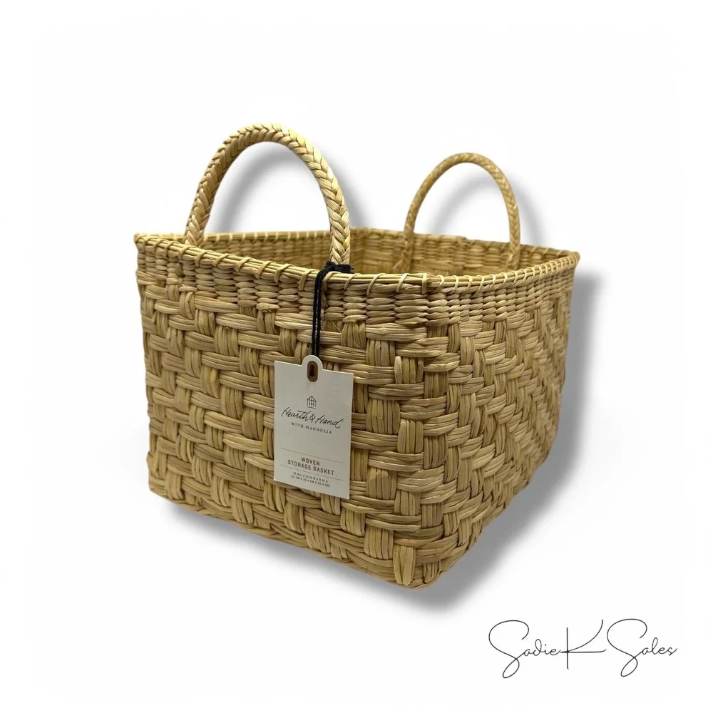 Small Rectangular Woven Storage Basket - Hearth & Hand Magnolia, Target